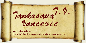 Tankosava Vančević vizit kartica
